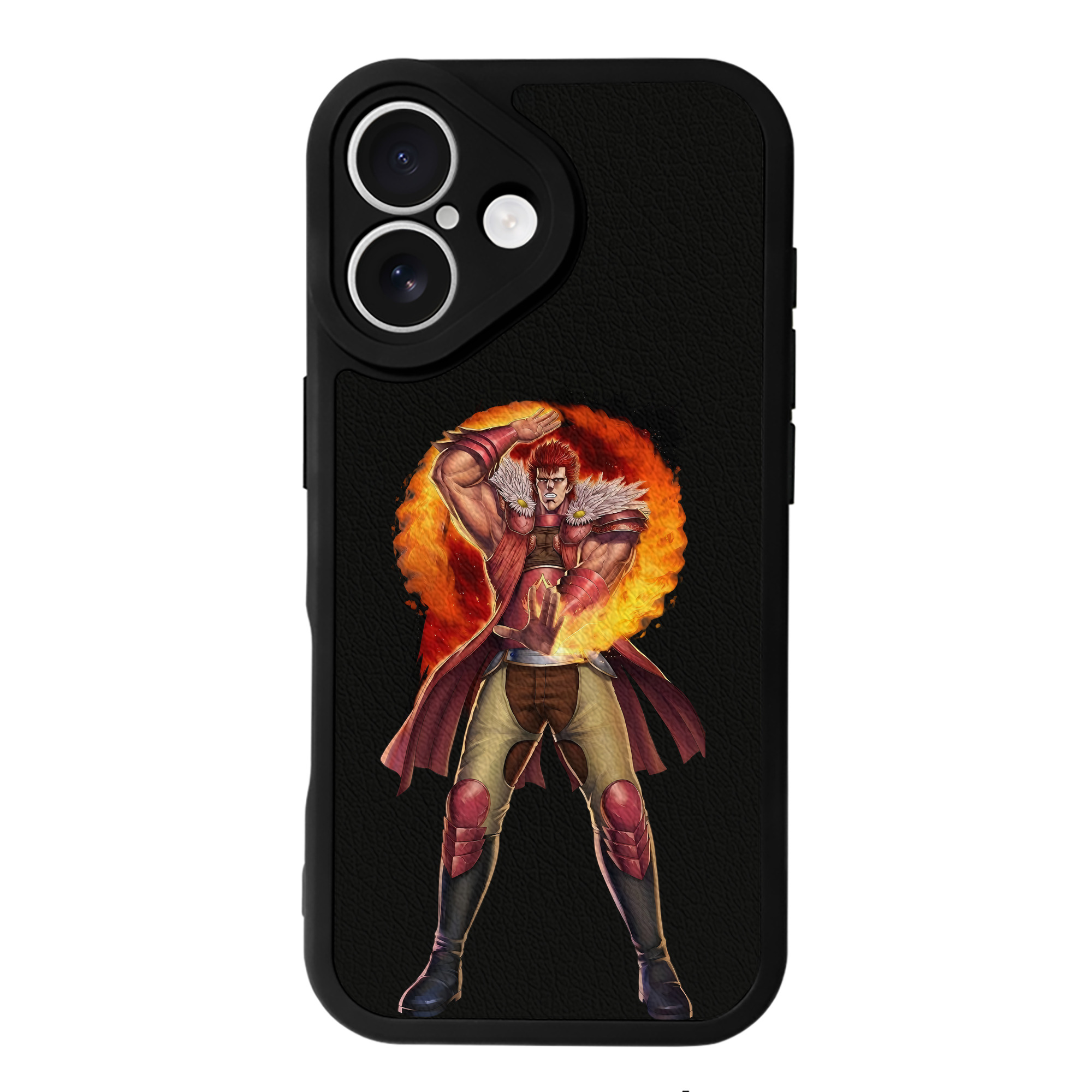 （画像用） 北斗の拳 Fist of the North Star 【iPhone 16シリーズ対応】シリコンスマホケース（レザー調） 材質：シリコン